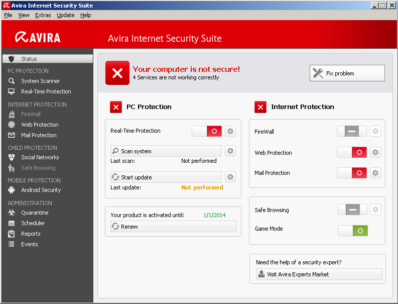 isec-suite_no-moduls-active_en